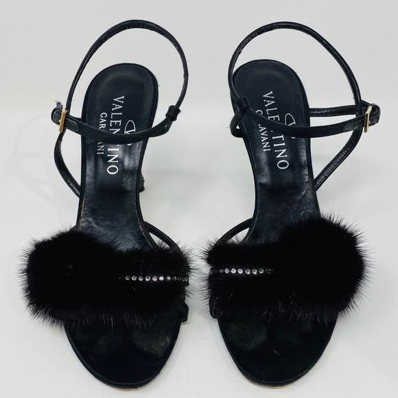 Valentino Garavani Shoes - VALENTINO**Evening shoes w/Mink**EU 36.5 $1395